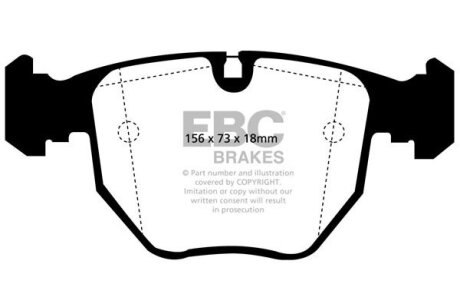 Гальмівні колодки тюнінгові EBC DP21036