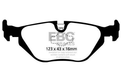 Гальмівні колодки тюнінгові EBC DP21079