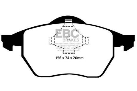 Гальмівні колодки тюнінгові EBC DP21324