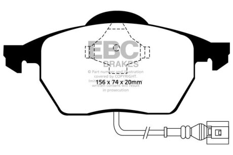 Гальмівні колодки тюнінгові EBC DP21330
