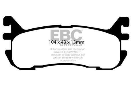 Гальмівні колодки тюнінгові EBC DP41003R