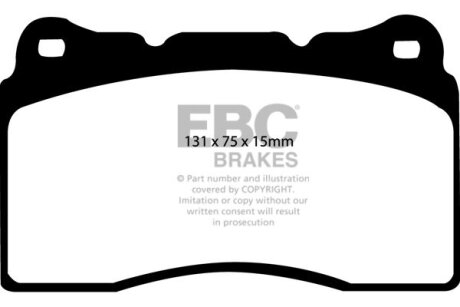 Гальмівні колодки тюнінгові EBC DP41210R