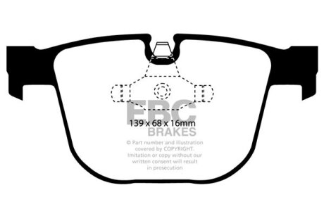 Гальмівні колодки тюнінгові EBC DP41451R
