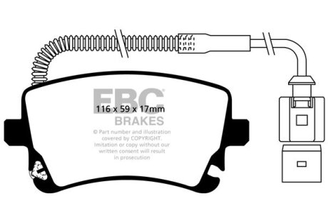 Гальмівні колодки тюнінгові EBC DP41470R