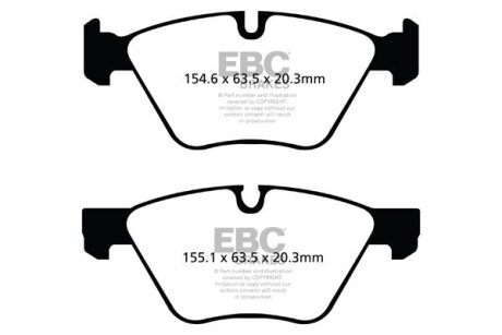Гальмівні колодки тюнінгові EBC DP41493R