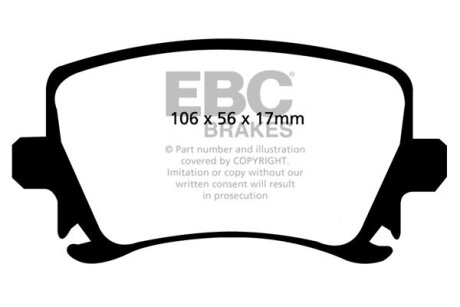 Гальмівні колодки тюнінгові EBC DP41518R