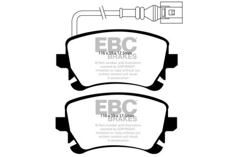 Гальмівні колодки тюнінгові EBC DP41534R