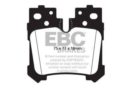 Гальмівні колодки тюнінгові EBC DP41812R