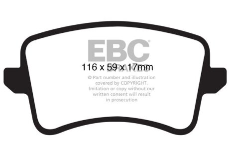 Гальмівні колодки тюнінгові EBC DP41988R