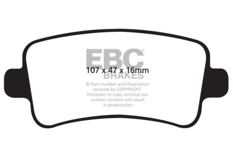 Гальмівні колодки тюнінгові EBC DP42016R