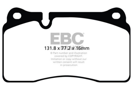 Гальмівні колодки тюнінгові EBC DP42070R