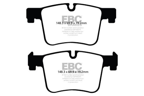 Гальмівні колодки тюнінгові EBC DP42105R (фото 1)