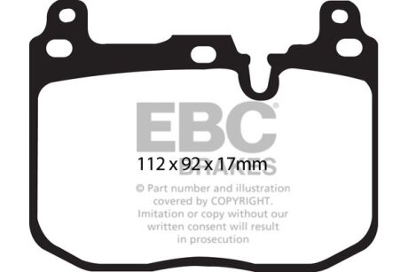 Гальмівні колодки тюнінгові EBC DP42130R