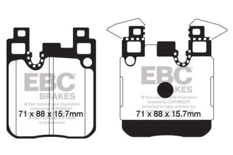 Гальмівні колодки тюнінгові EBC DP42133R (фото 1)