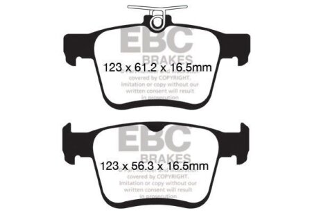 Гальмівні колодки тюнінгові EBC DP42153R