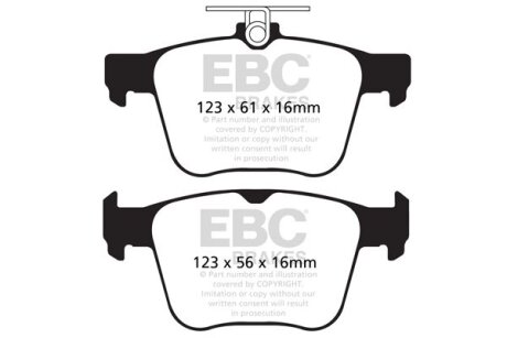 Гальмівні колодки тюнінгові EBC DP42173R