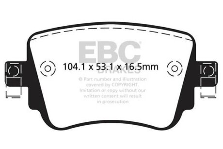 Гальмівні колодки тюнінгові EBC DP42201R