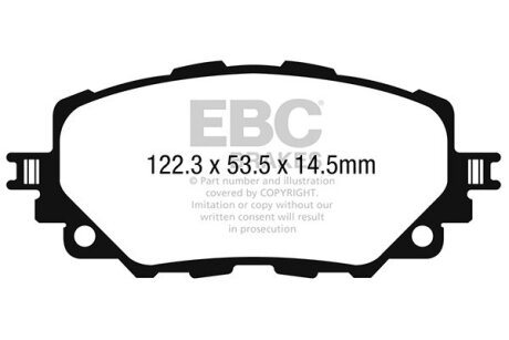 Гальмівні колодки тюнінгові EBC DP42263R
