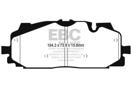 Гальмівні колодки тюнінгові EBC DP42277R