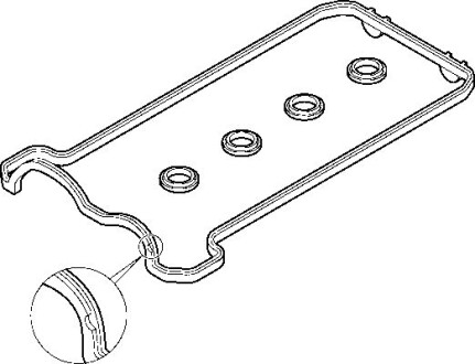 Прокладка клапанной крышки (к-кт) Mercedes Benz M119 (правий) ELRING 475.860