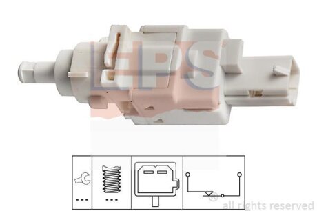 Датчик педалі гальма Fiat Ducato/Citroen Jumper 2.0-2.8HDi 02- (2 конт.) EPS 1.810.179