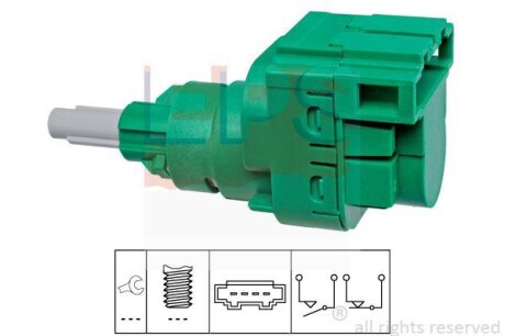 Датчик педалі гальма VW T4/T5/Caddy II 1.9-2.5D 90-15 (4-х конт.) EPS 1.810.230