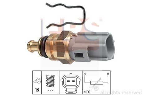 Датчик температури охолоджуючої рідини Citroen Jumper/Peugeot Boxer 2.2 HDi 11- (2 конт.) EPS 1.830.285