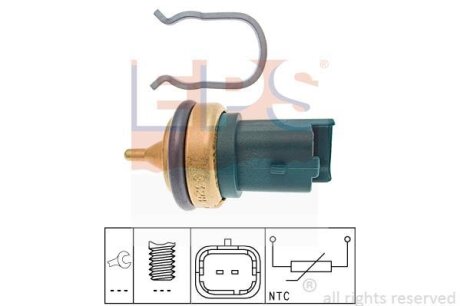 Датчик температури охолоджуючої рідини Citroen Berlingo/Peugeot Partner 1.6 16V 08- (зелений) EPS 1.830.328