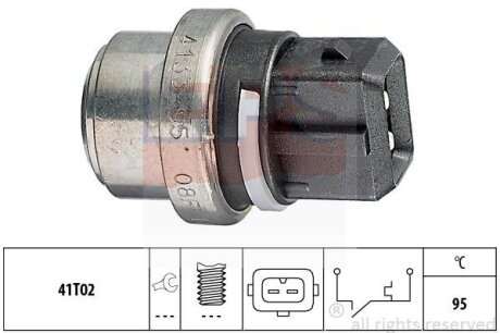 Датчик температури охолоджуючої рідини VW T4 2.4-2.8 VR6 90-03 (2 конт.) 95°C EPS 1.840.133