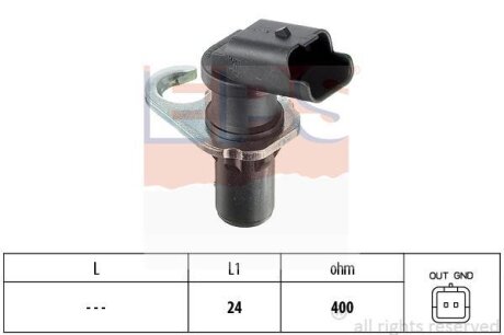 Датчик положення колінвалу Fiat Scudo 2.0/2.2 JTD 02-06/Peugeot Expert 2.0 HDI 00- EPS 1.953.258