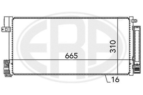 Радиатор кондиционера ERA 667004