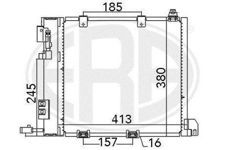 Радиатор кондиционера ERA 667011