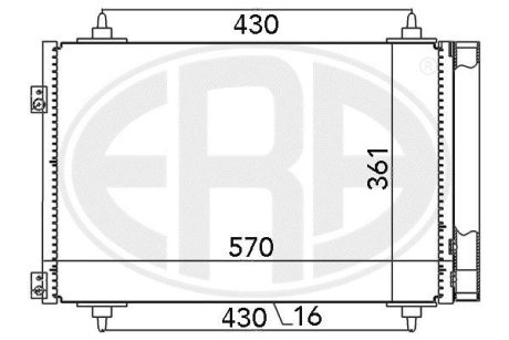 Радиатор кондиционера ERA 667013