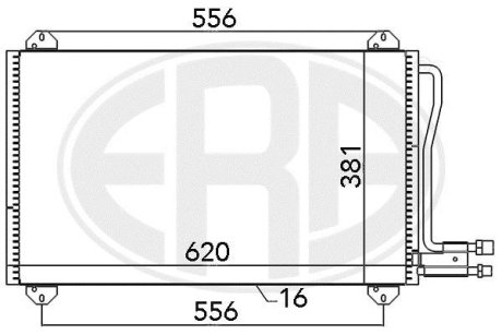 Радиатор кондиционера ERA 667055