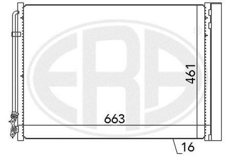 Радиатор кондиционера ERA 667079