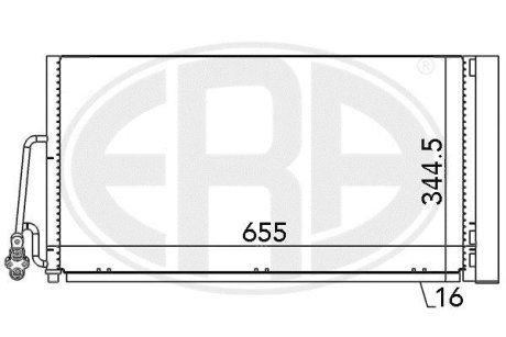 Радиатор кондиционера ERA 667090