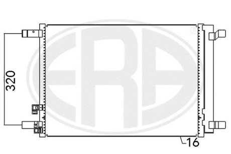 Радиатор кондиционера ERA 667094