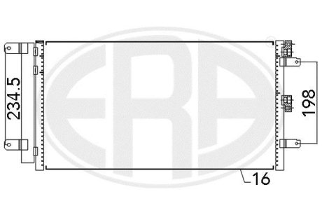 Радиатор кондиционера ERA 667109