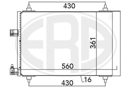 Радиатор кондиционера ERA 667132