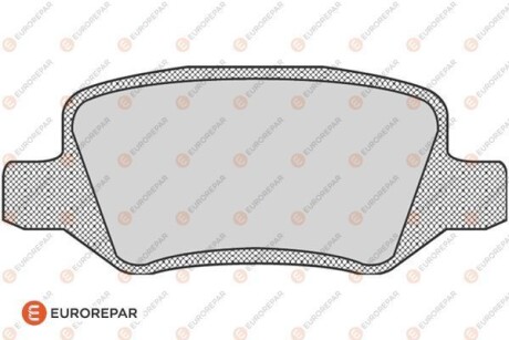 Колодки тормозные дисковые (комплект 4 шт) EUROREPAR 1617264380