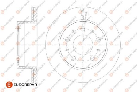 Диск тормозной задний (кратно 2) Jumper3-Boxer3 DIAM 300 EP 22 05,12,2013- EUROREPAR 1676014480