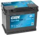 Стартерна батарея (акумулятор) EXIDE EK600 (фото 2)