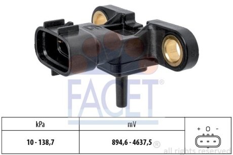 Датчик абсолютного тиску (Manifold Air Pressure Sensor, MAP sensor) FACET 103213