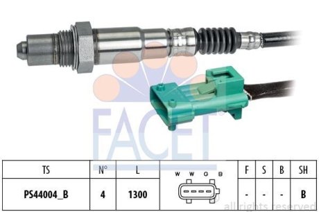 Датчик кисню (лямбда-зонд) Berlingo/Partner 1.6i 08- (10.8222) FACET 108222