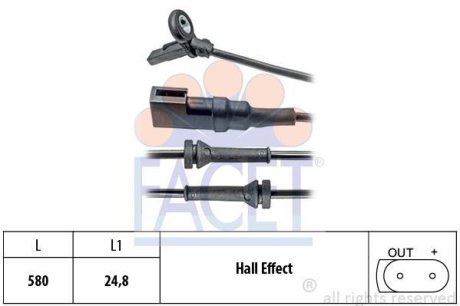 Датчик ABS Ford FOCUS 1.4-2.0 98-04 передний Л/Пр (21.0023) FACET 210023