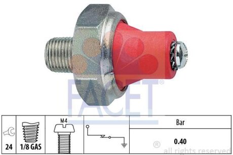 Датчик давления масла Subaru Forester, Impreza, Outback (08-) 2.0i, 2.5i (7.0014 FACET 70014
