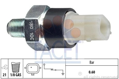 Датчик тиску масла FACET 70180