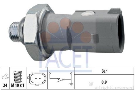 ДАТЧИК ТИСКУ МАСЛА A6/Q5/Touareg 3.0 TDI 10- (7.0197) FACET 70197