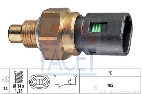 Датчик температури Master 2.8 DTI 98-01 FACET 7.4126