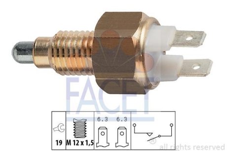 Датчик заднего хода Golf 1.3-1.8 83-91 (7.6009) FACET 76009